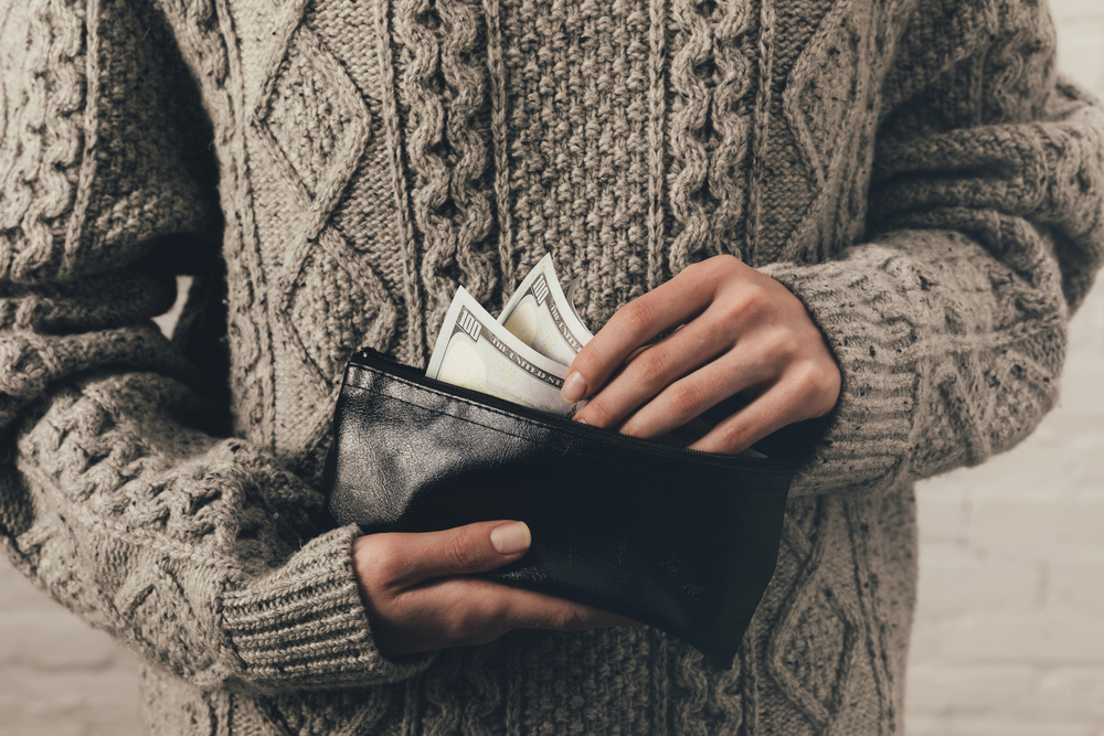 cash in wallet