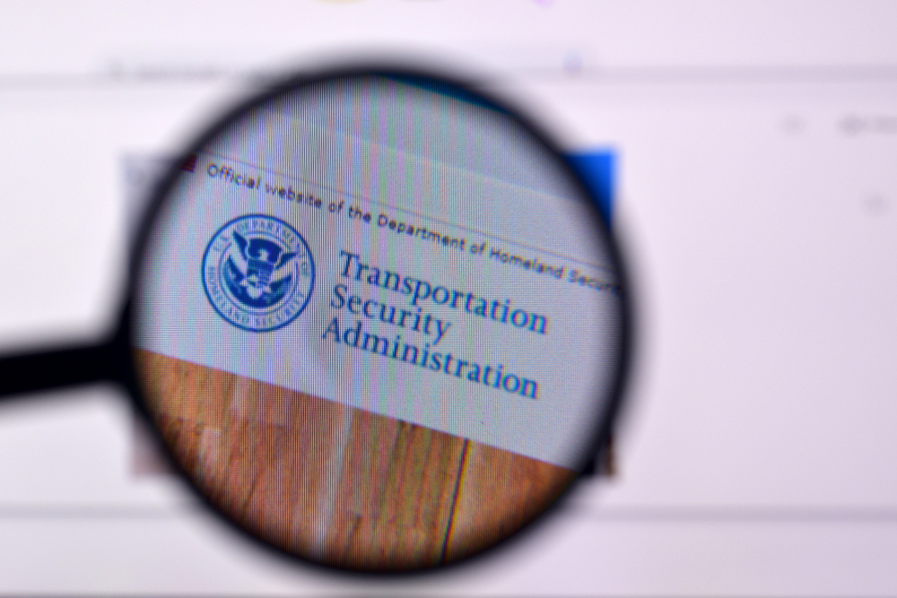 Homepage of tsa website on the display of PC, url - tsa.gov. &mdash; Photo by Mehaniq