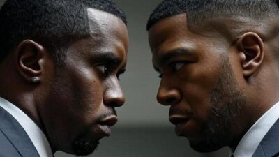 Diddy and Kid Cudi faceoff - via Grok AI