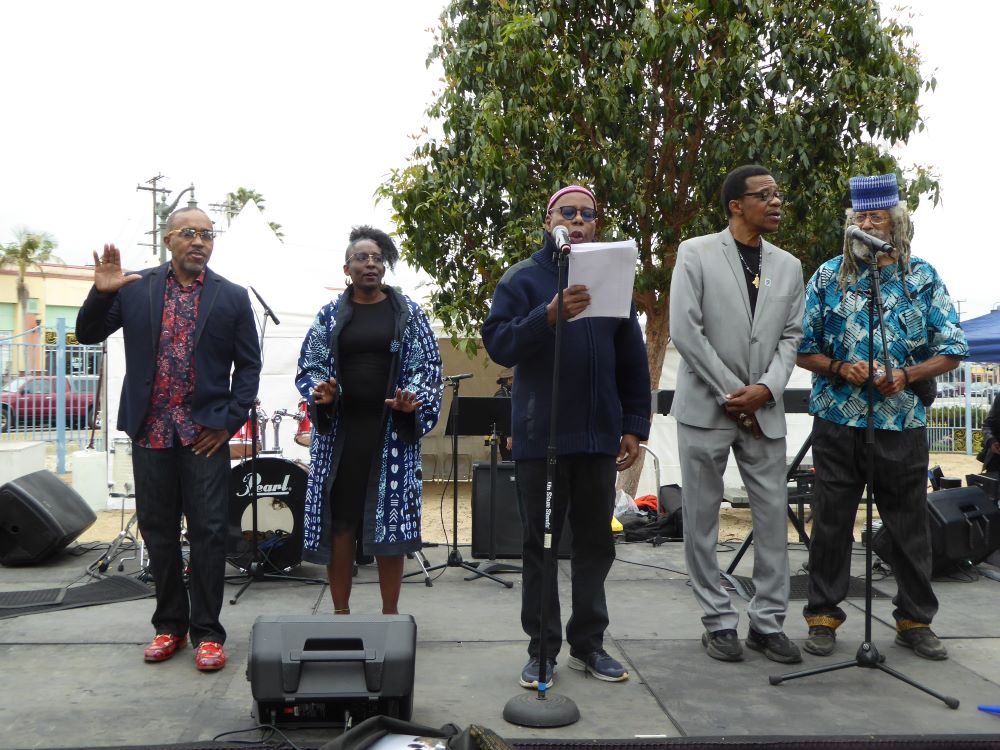 Lorenzo Frank, Laneay London, Dwight Trible, Torrence Brannon-Reese and Brother Akile: Photo Credit, Ricky Richardson