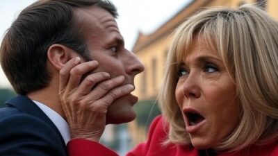 Emmanuel Macron and Brigette - via Grok AI