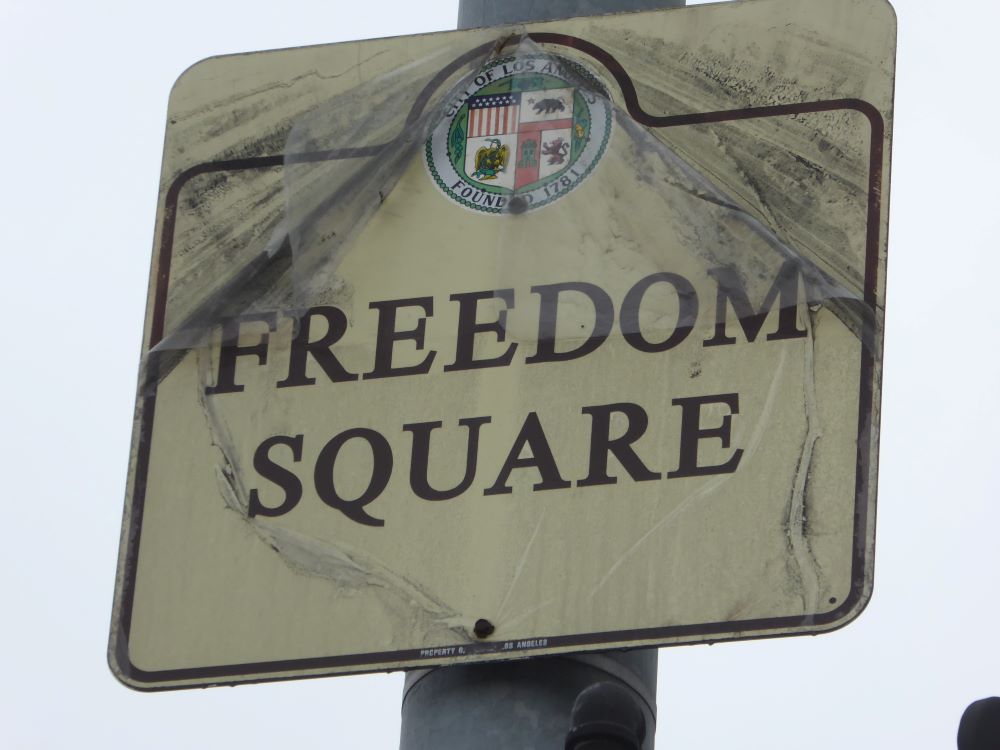 Freedom Square signage: Photo Credit, Ricky Richardson