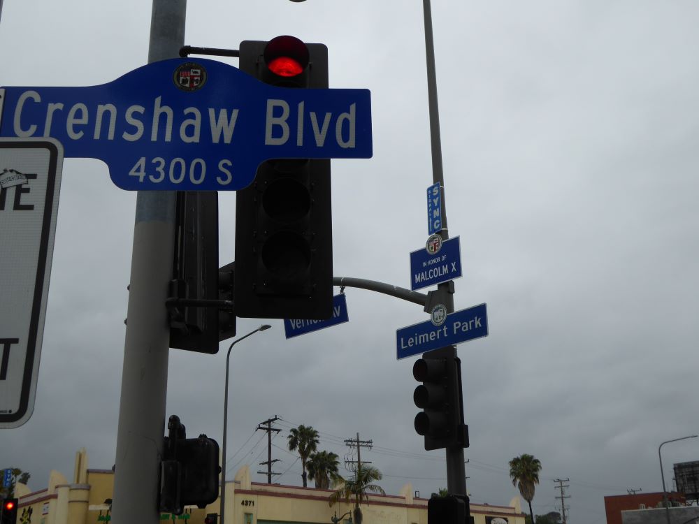 L.A. Honors Malcolm X’s 100th Birthday With Street Dedication// Malcolm X Street Sign: Photo Credit, Ricky Richardson