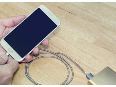 smartphone with power bank