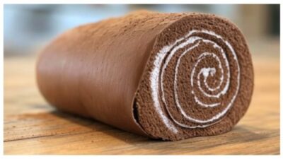 Chocolate Swiss Roll AI generated