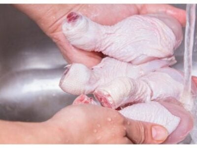 Raw chicken