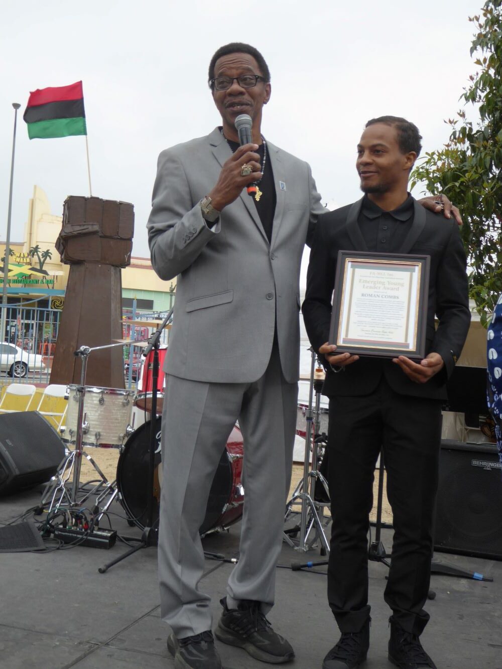 L.A. Honors Malcolm X’s 100th Birthday With Street Dedication // Roman Combs: Photo Credit, Ricky Richardson