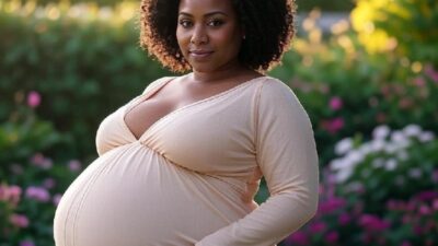 Pregnant African American Woman - via Grok AI