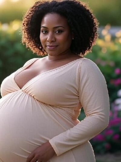 Pregnant African American Woman - via Grok AI