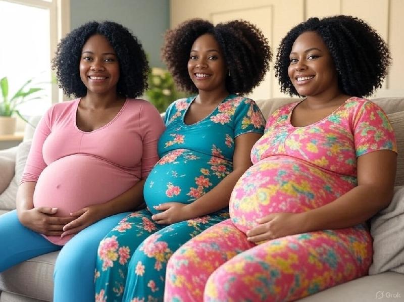 Pregnant African American Women - via Grok AI