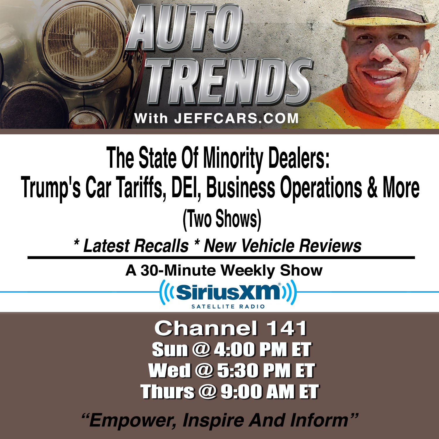 Minorities Own Just 9% of U.S. New Car Dealerships  //  SiriusXM, auto trends, state of the new car dealer, banner