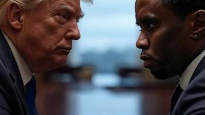 Trump and Diddy face-off (via Grok AI)