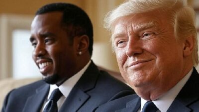 Trump and Diddy (friendly) - via Grok AI