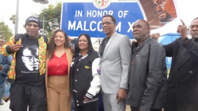 Malcolm X Street Sign Unveiling: Photo Credit, Ricky Richardson