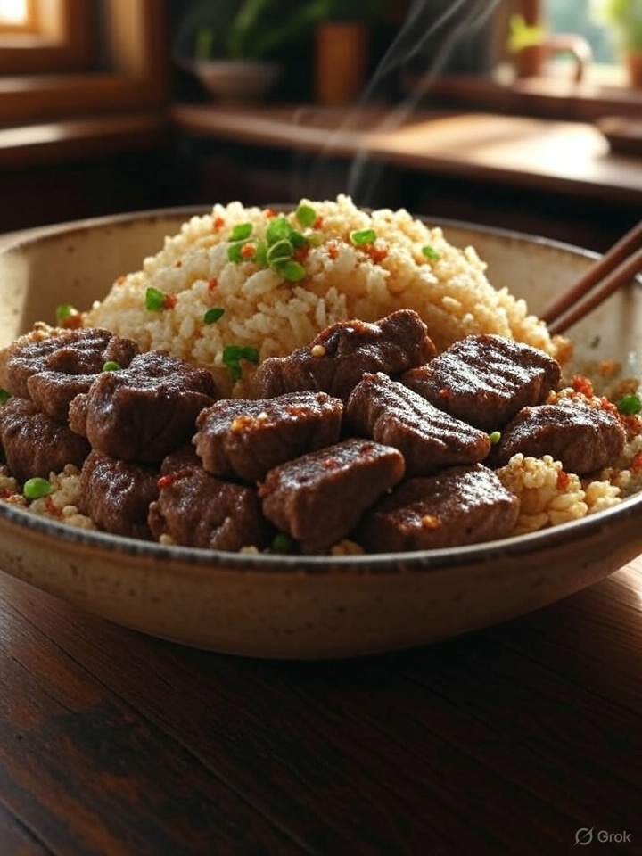Steak, Shrimp Fried Rice