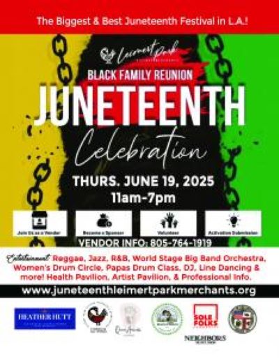 Leimert Park Juneteenth Celebration Flyer: Courtesy Photo