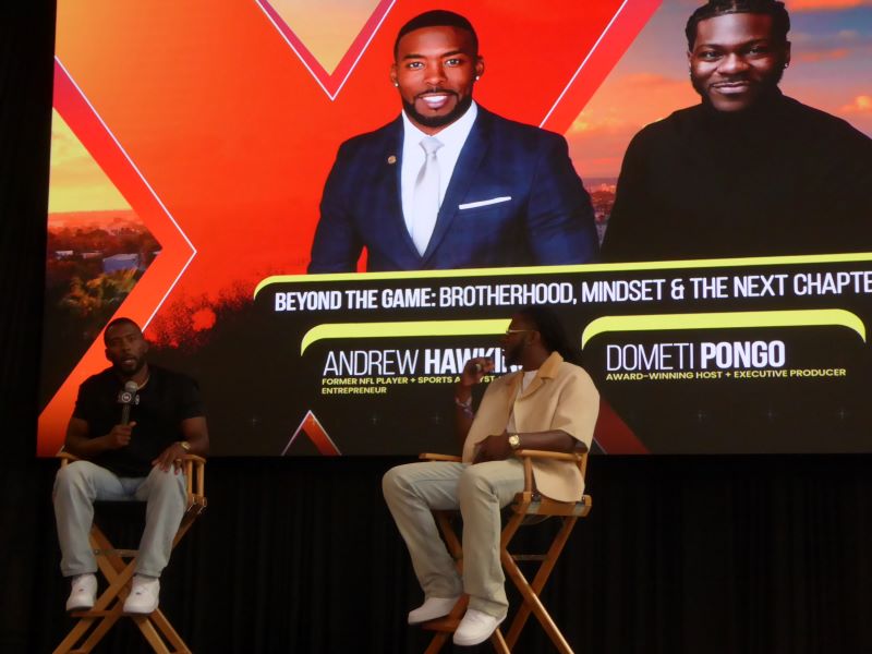Andre Hawkins and Dometi Pongo: Photo Credit, Ricky Richardson
