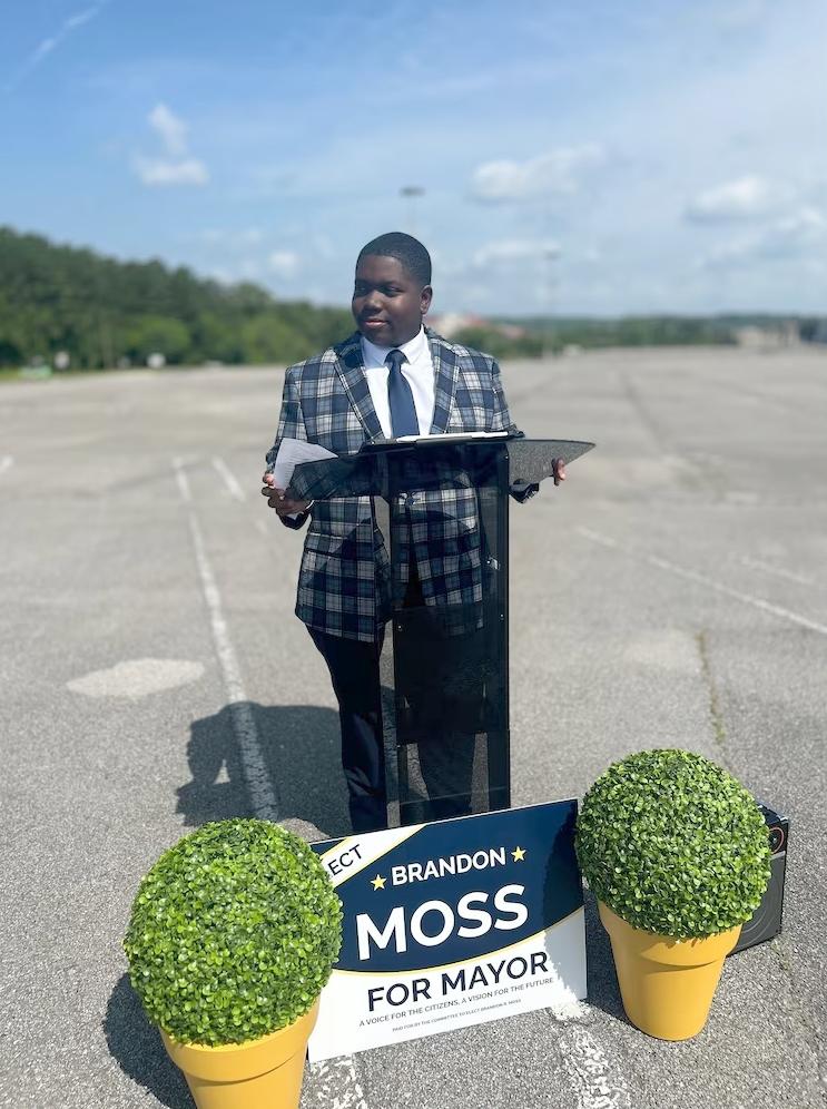 Brandon Moss, 18, Runs for Mayor of Fairfield, Alabama // Brandon Moss - via Brandon Moss for Mayor