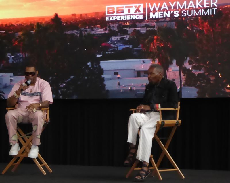 Busta Rhymes and Louis Carr: Photo Credit, Ricky Richardson
