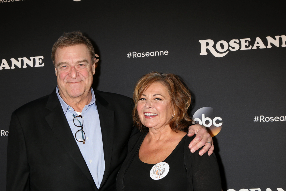 John Goodman and Roseanne Barr