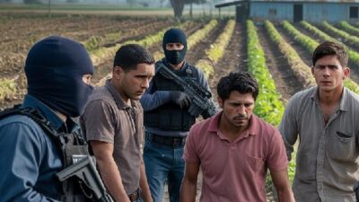 ICE agents raid farm - via EURai