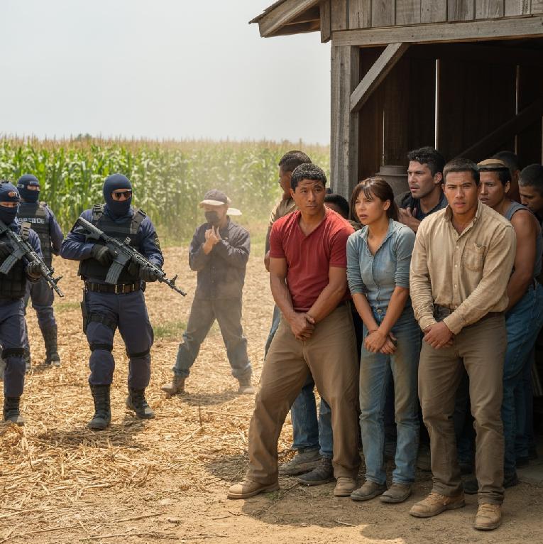 ICE agents raid farm - via EURai