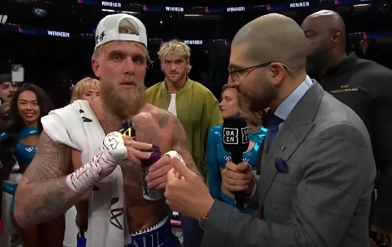 Jake Paul after Julio Chavez fight - screenshot