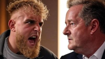 Jake Paul and Piers Morgan - via Grok AI
