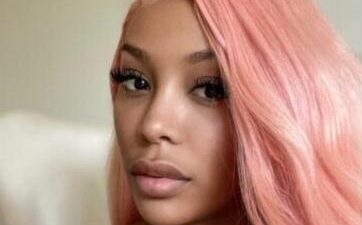K Michelle (Pink-ish hair)