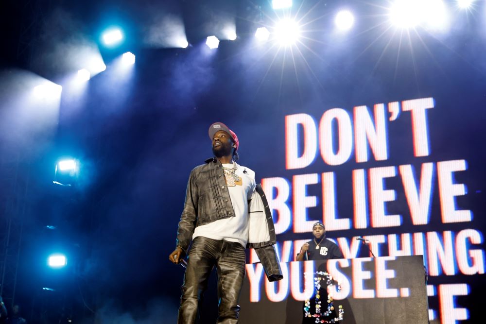 Roots Picnic 2025 Shines After Shaky Start // Meek Mill (photo Taylor Hill courtesy of Live Nation)