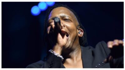 Michael Tait performs on stage