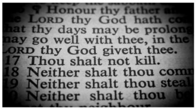 The ten commandments