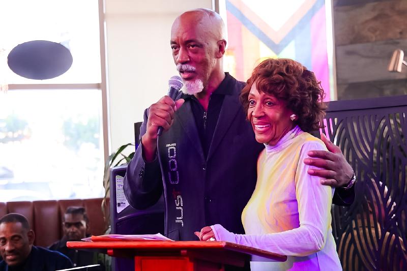 Steven Williams and Congresswoman Maxine Waters