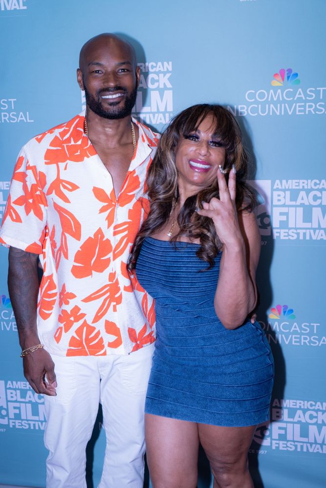 Tyson Beckford, Jazmyn Summers at ABFF (photo by Melissa Nyomi Stoll of Melshotya)