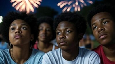 4th of July and disinterested African Americans - via GrokAI