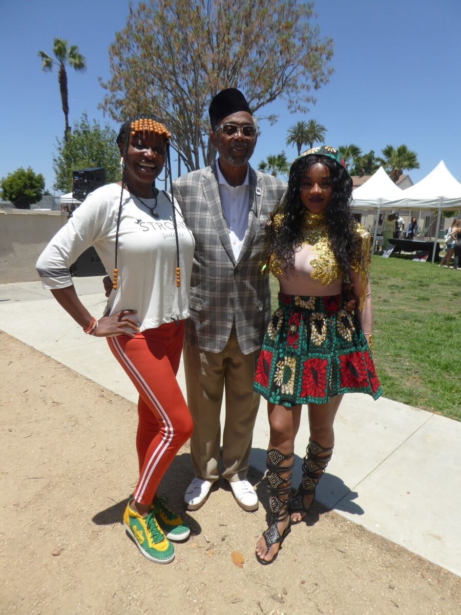 Abi Koya, Councilman Curren D. Price, Jr, and Queennak: Photo Credit, Ricky Richardson