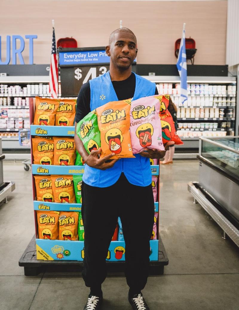 Chris Paul and his Good Eat'n snack products