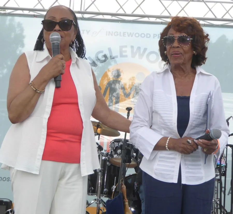 Councilwoman Gloria Gray and Congresswoman Maxine Waters: Photo Credit, Ricky Richardson
