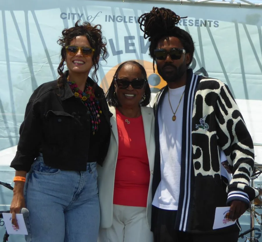 Carolina Marquez, Councilwoman Gloria Gray and Thurz: Photo Credit, Ricky Richardson