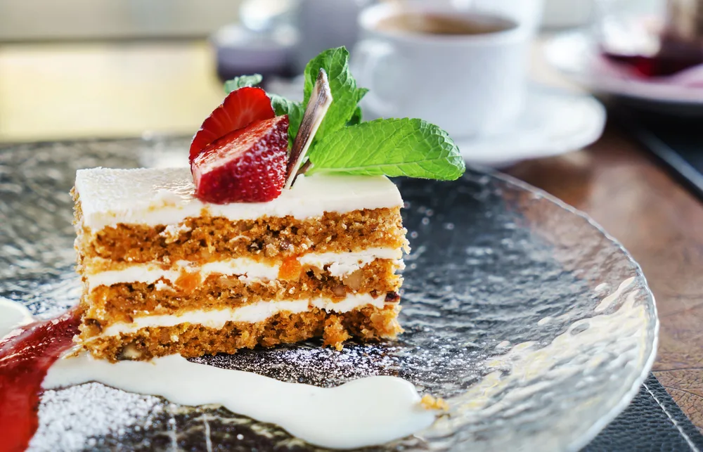 Homemade carrot cake