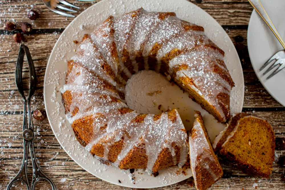 baked carrot bundt cake