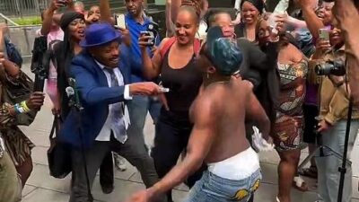 Diddy Fans celebrate acquittal