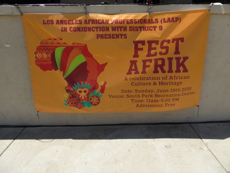 Fest Afrik Signage: Photo Credit, Ricky Richardson