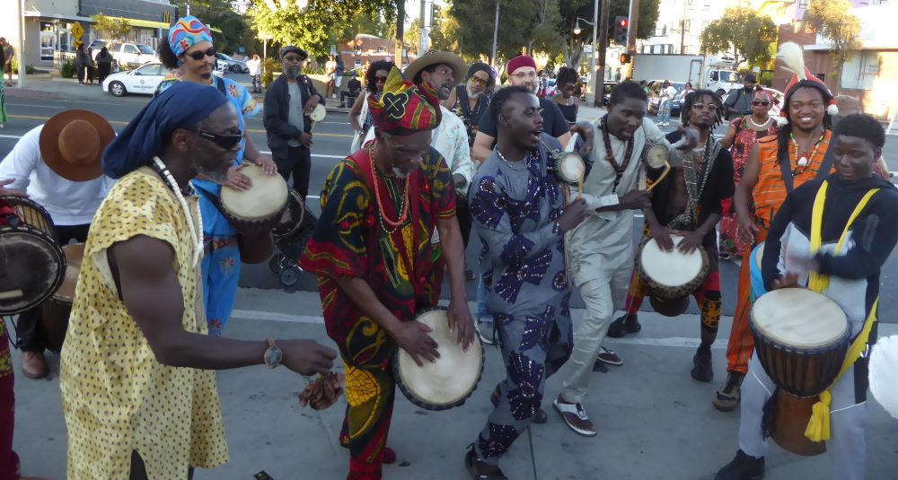 International drummers of Leimert Park: Photo Credit, Ricky Richardson
