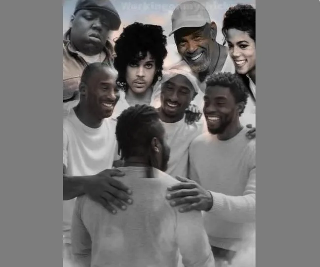 Malcolm Jamal Warner welcomed to the after-life by other deceased celeberties