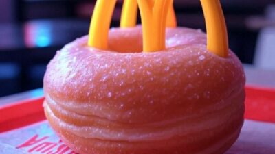 McDonald's and Krispy Kreme mashup pic - via GrokAI