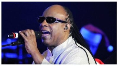 Singer and pianist Stevie Wonder