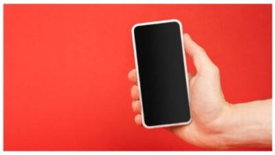 man holding smartphone