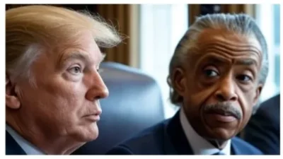 Al Sharpton and Donald Trump