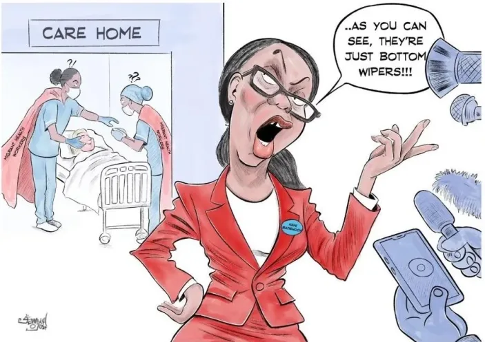 Samuel Ojo cartoon - Health Service in the UK
